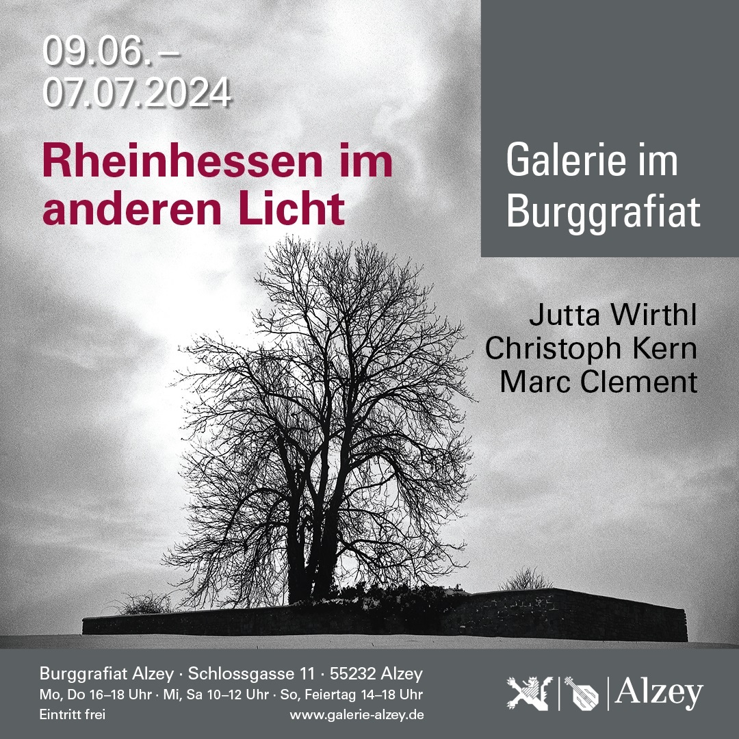 Plakat für die Ausstellung "Rheinhessen im anderen Licht"