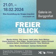 Plakat für die Ausstellung in der Galerie im Burggrafiat