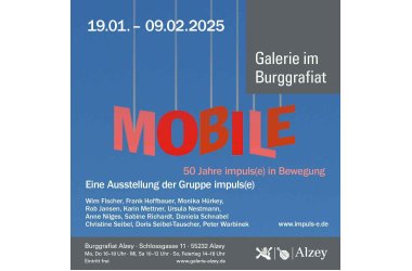 Das Plakat für die Ausstellung "Mobile"