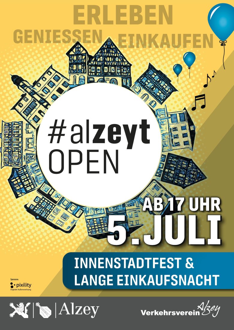 Plakat für alzeyt open am 5. Juli 2024