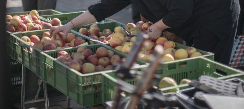 Markfrühstück auf dem Alzeyer Wochenmarkt