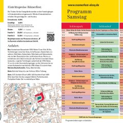 Programm-Flyer für Römerfest 2024