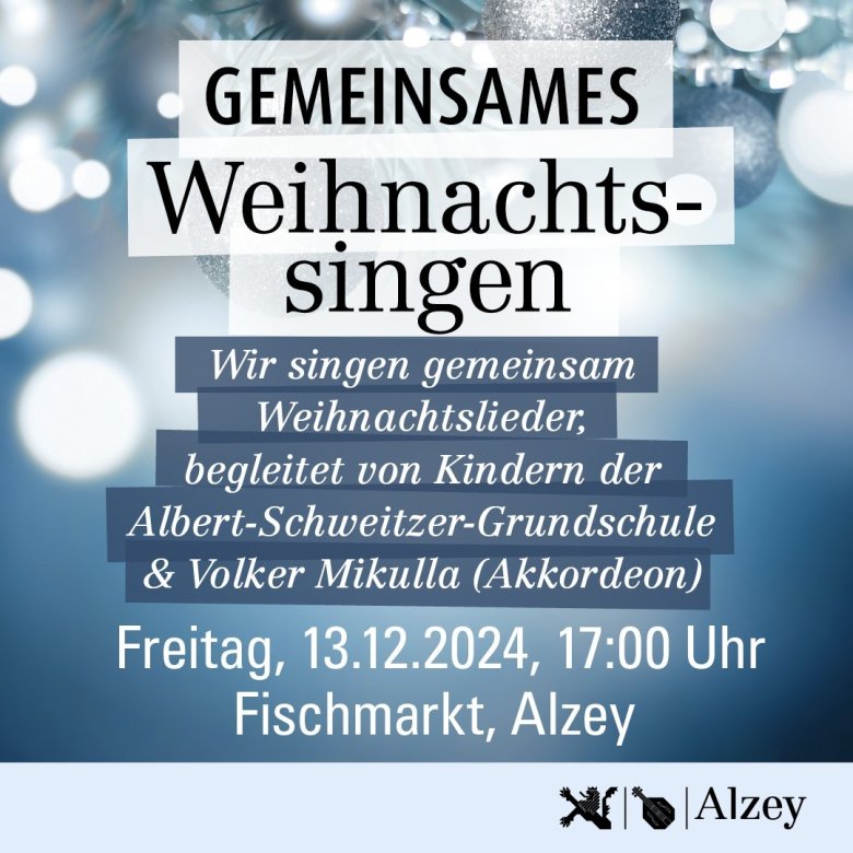 Gemeinsames Weihnachtssingen