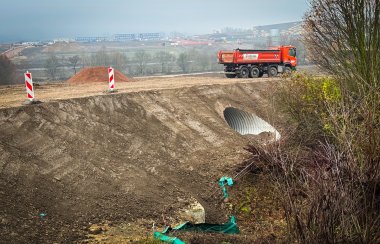 Eine große Baustelle im Alzeyer Industriegebiet