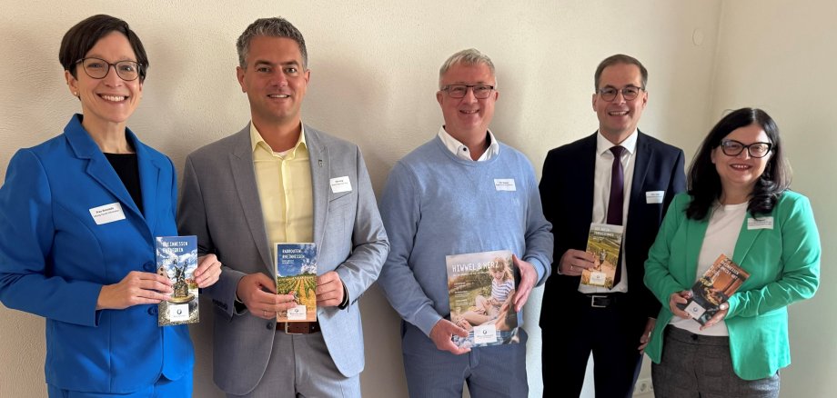 Ein starkes Team für den Tourismus inder Region: Elena Anesiadis, Steffen Jung, Gerd Rocker, Steffen Unger und Kerstin Bauer.