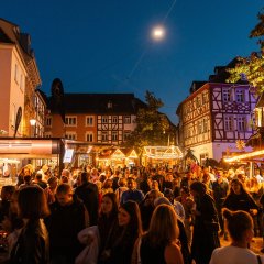 Alzer Winzerfest bei Nacht